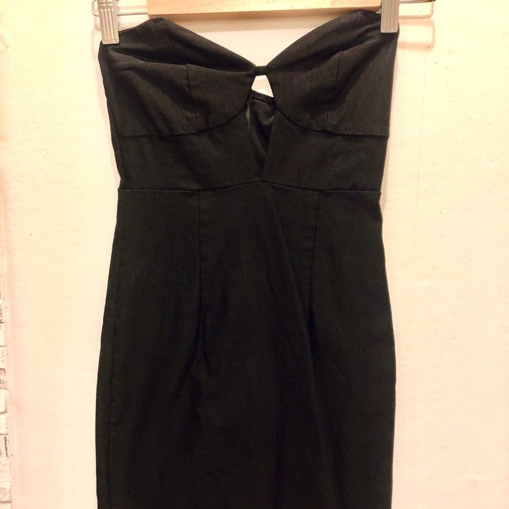 Solemio strapless mini dress